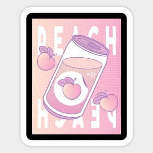 peach soda can Sticker